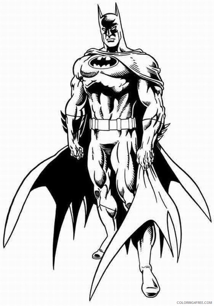free batman coloring pages to print Coloring4free