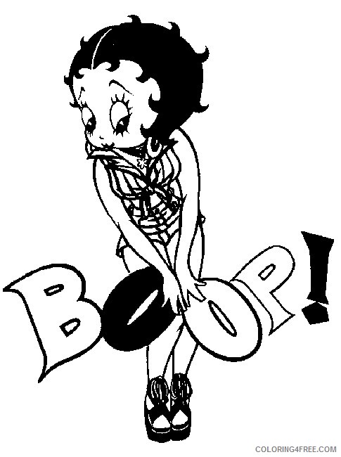 free betty boop coloring pages to print Coloring4free