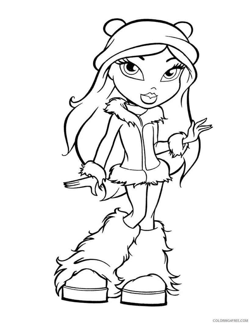 free bratz coloring pages for kids Coloring4free