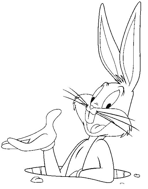 free bugs bunny coloring pages for kids Coloring4free