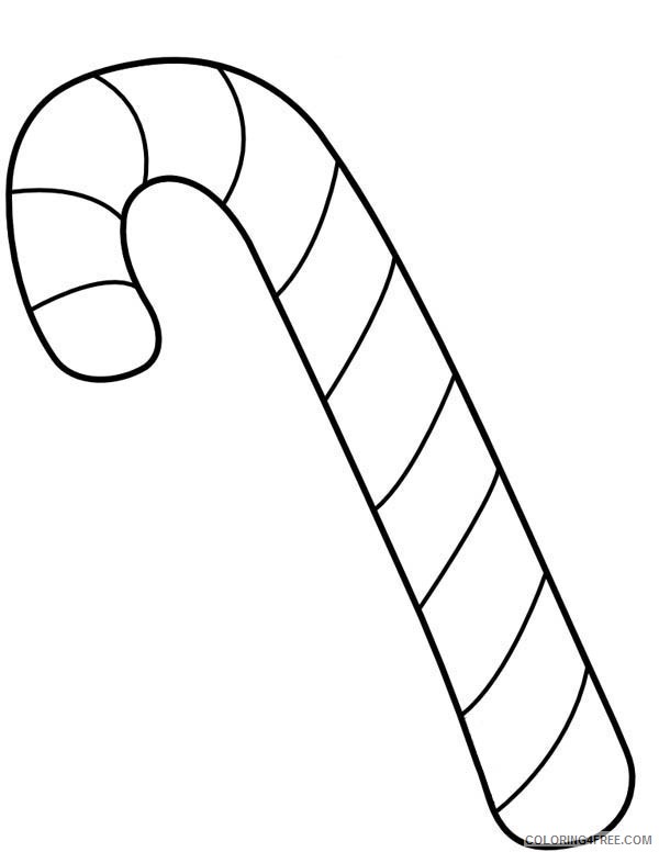 free candy cane coloring pages for kids Coloring4free