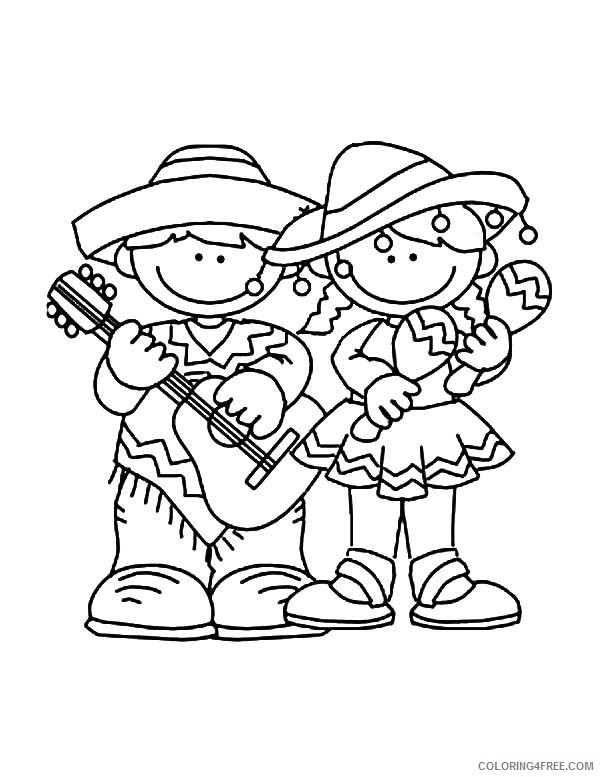 free cinco de mayo coloring pages for kids Coloring4free