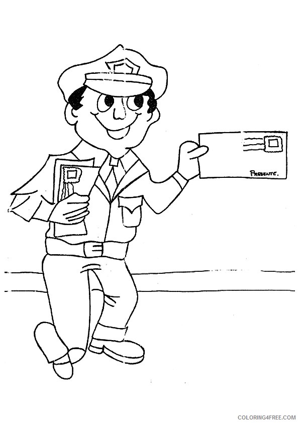free community helpers coloring pages for kids Coloring4free