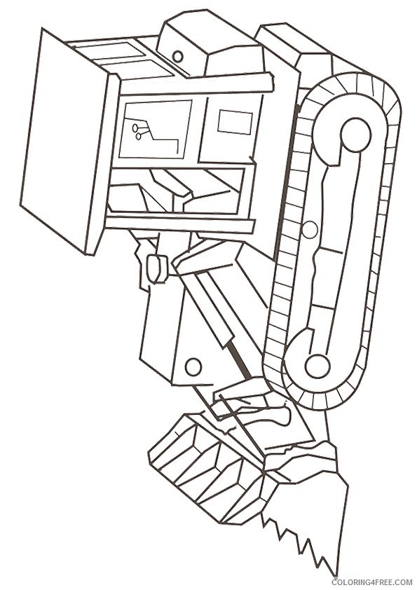 free construction coloring pages for kids Coloring4free