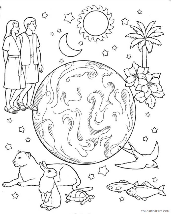 free creation coloring pages to print Coloring4free