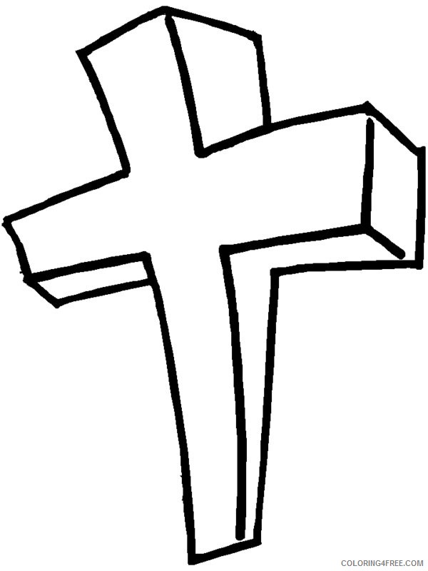 free cross coloring pages for kids Coloring4free