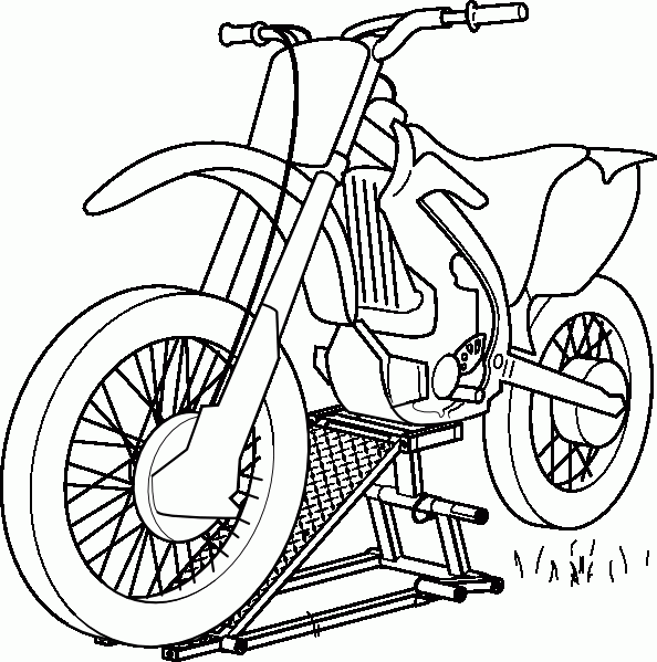 free dirt bike coloring pages for kids Coloring4free