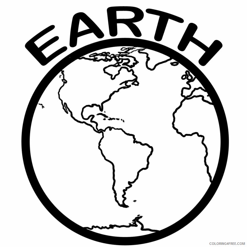 free earth coloring pages for kids Coloring4free