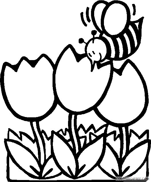 free flower coloring pages for kids Coloring4free