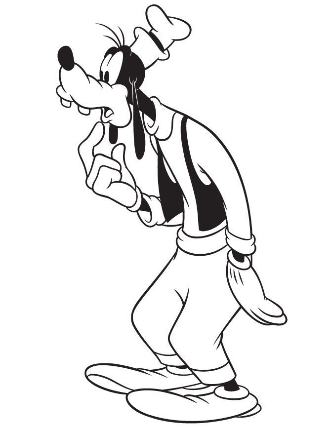 free goofy coloring pages for kids Coloring4free