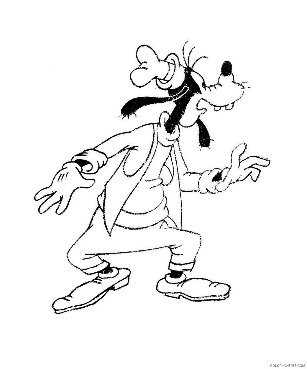 free goofy coloring pages printable Coloring4free