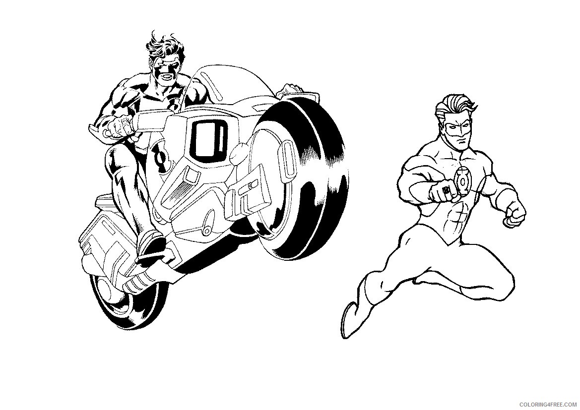 free green lantern coloring pages Coloring4free
