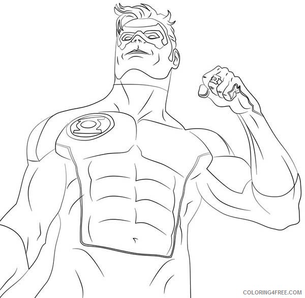 free green lantern coloring pages to print Coloring4free