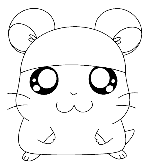 free hamster coloring pages for kids Coloring4free