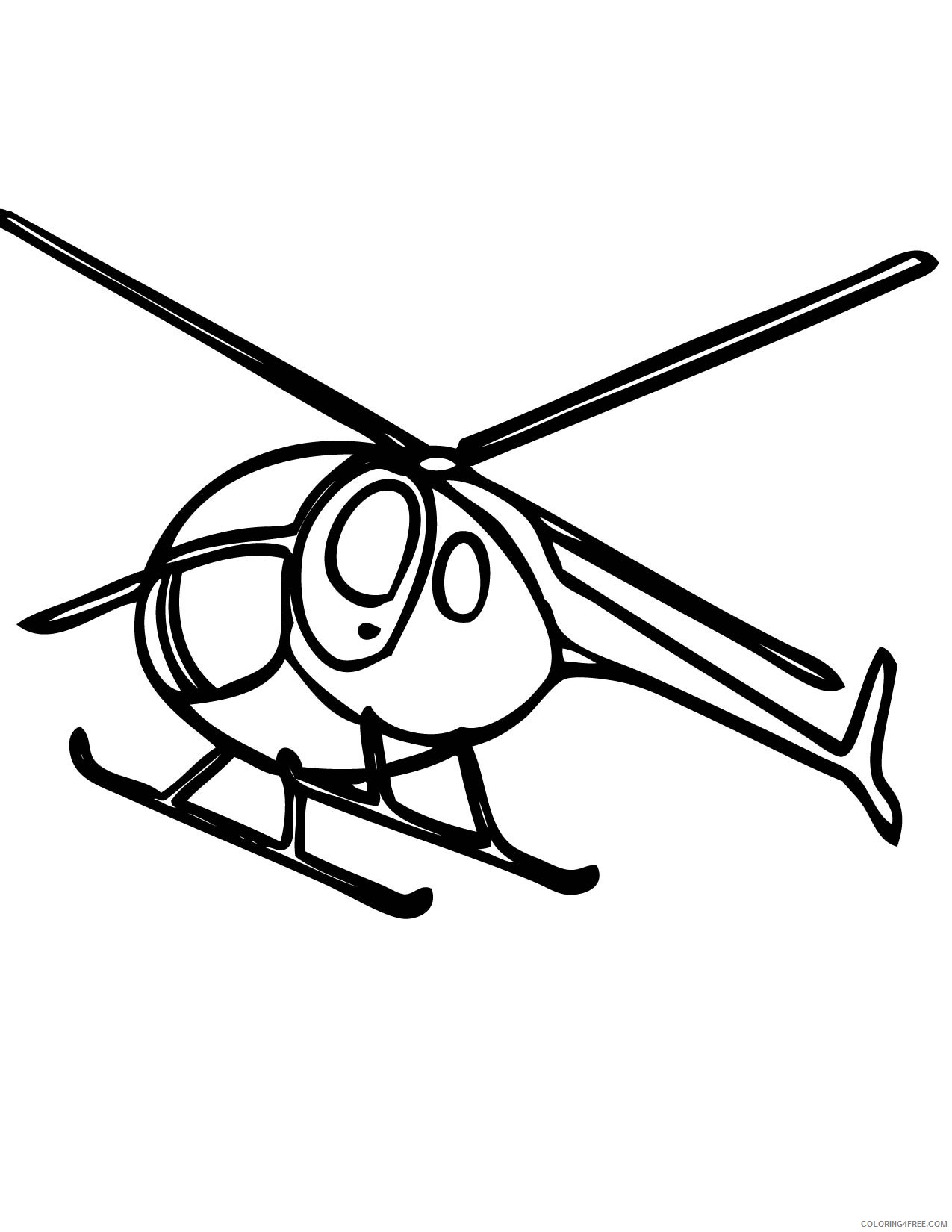 free helicopter coloring pages for kids Coloring4free