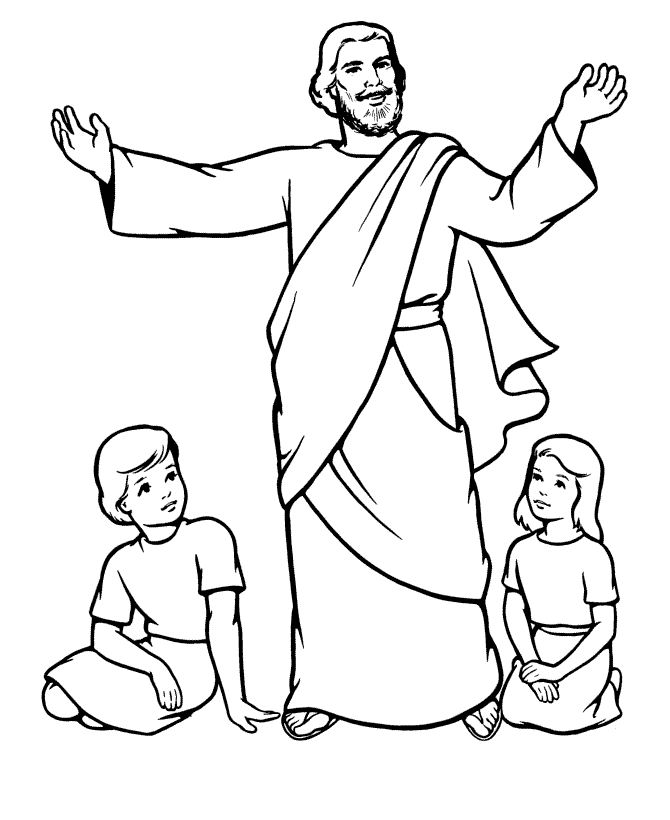 free jesus coloring pages for kids Coloring4free