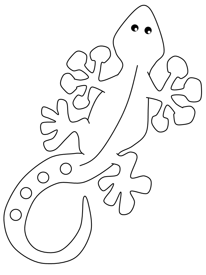 free lizard coloring pages for kids Coloring4free