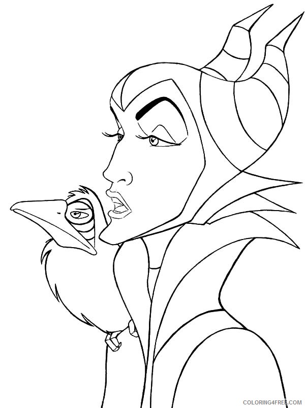 free maleficent coloring pages for kids Coloring4free