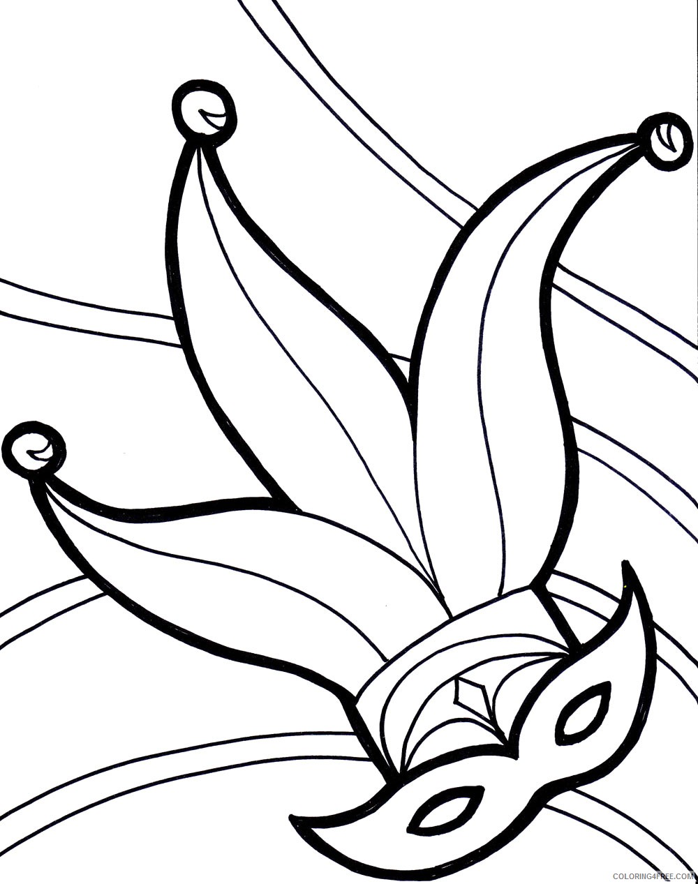 free mardi gras coloring pages for kids Coloring4free