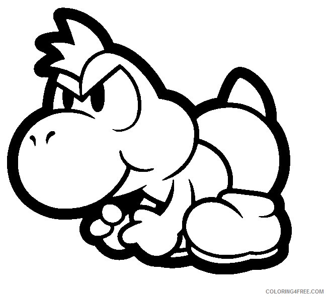 free mario coloring pages for kids Coloring4free
