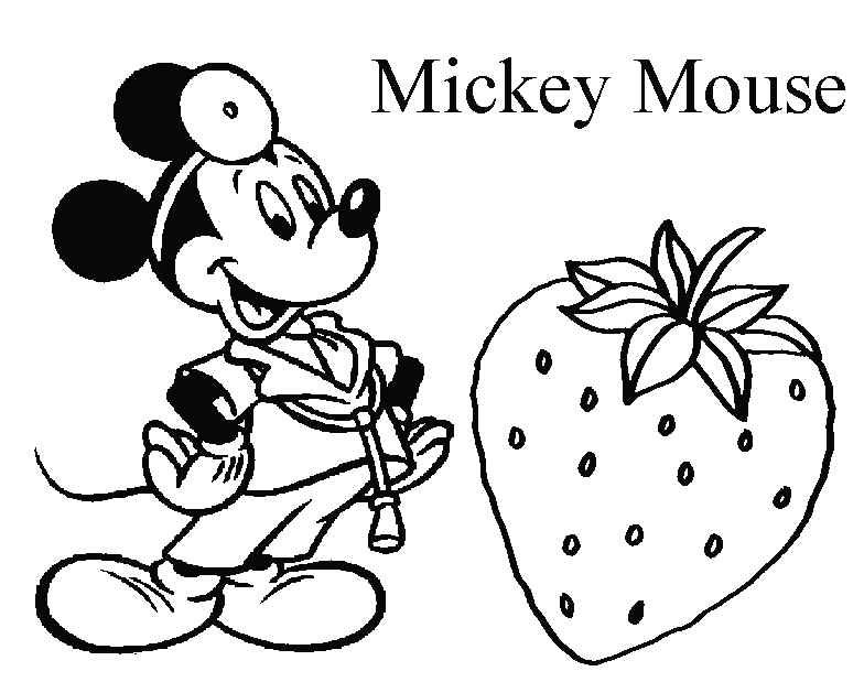 free mickey mouse coloring pages for kids Coloring4free