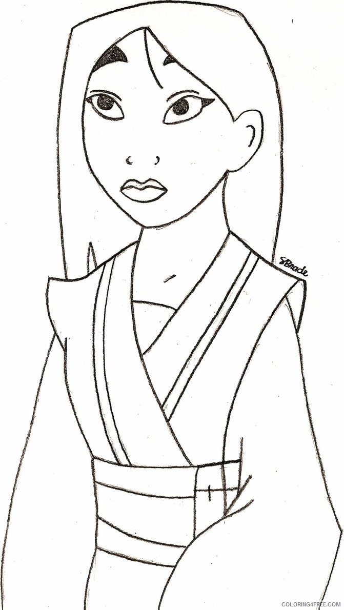free mulan coloring pages for kids Coloring4free