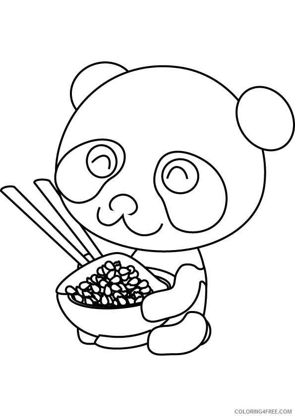 free panda coloring pages for kids Coloring4free