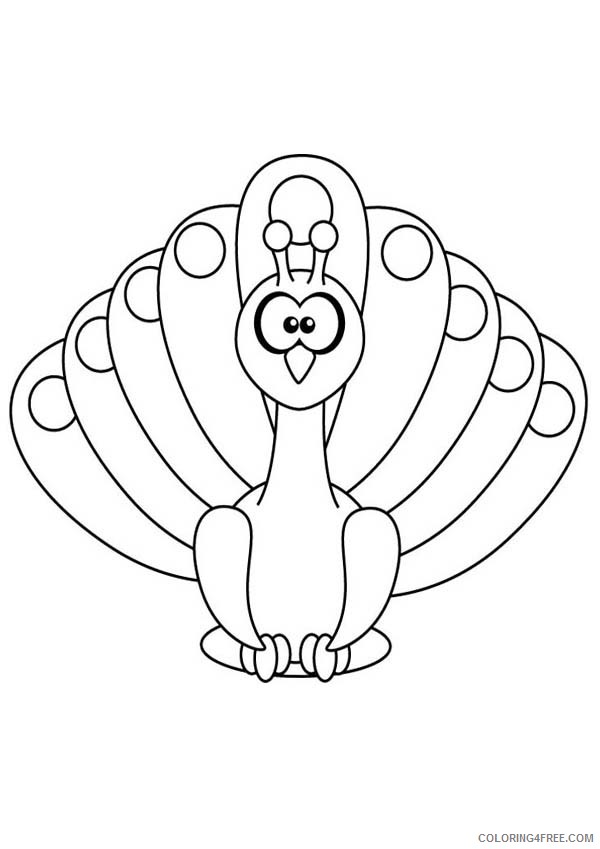 free peacock coloring pages for kids Coloring4free