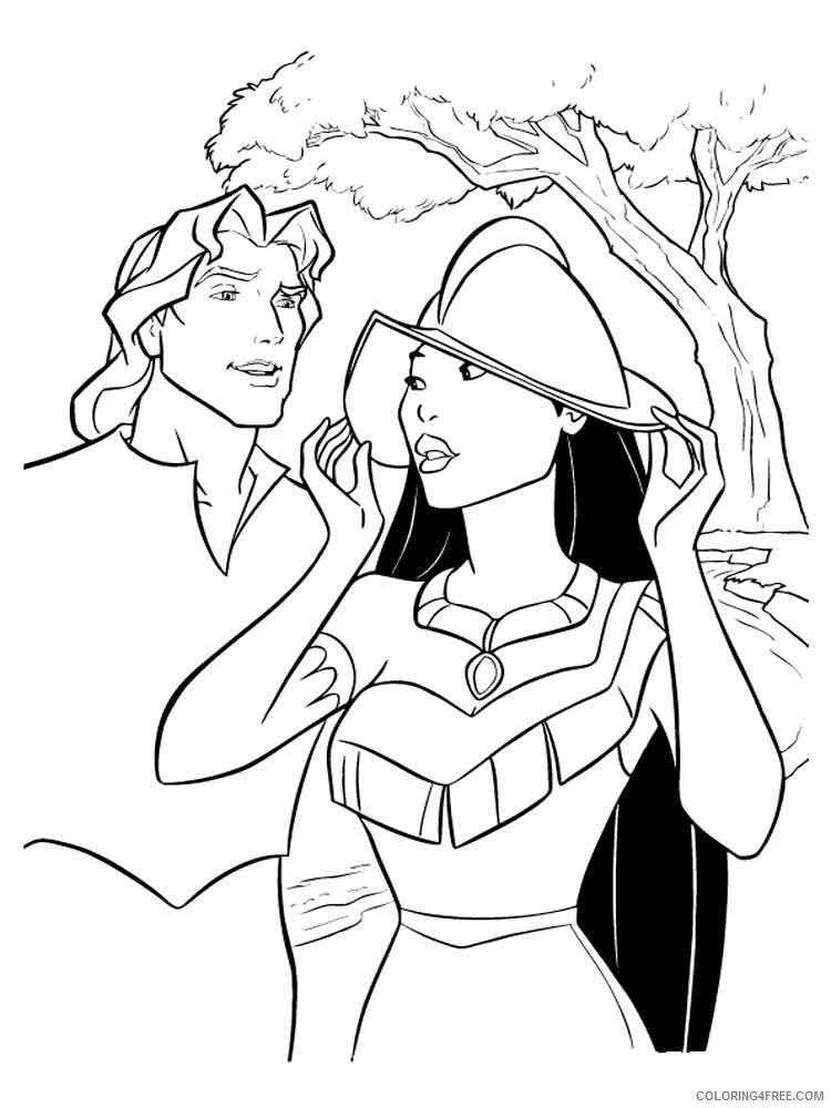 free pocahontas coloring pages for kids Coloring4free