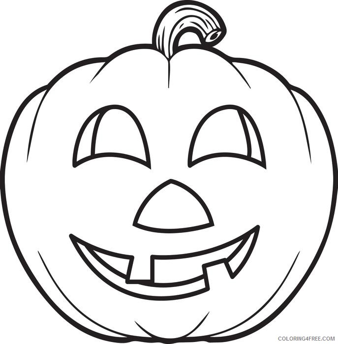 free pumpkin coloring pages for kids Coloring4free
