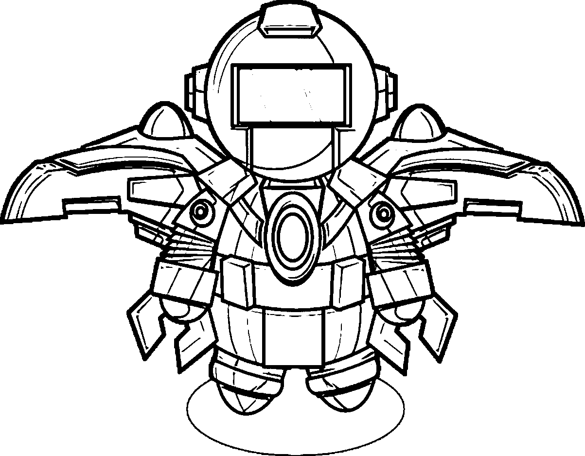 free robot coloring pages for kids Coloring4free