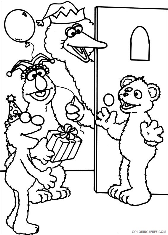 free sesame street coloring pages for kids Coloring4free
