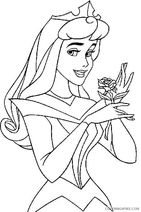 free sleeping beauty coloring pages for kids Coloring4free