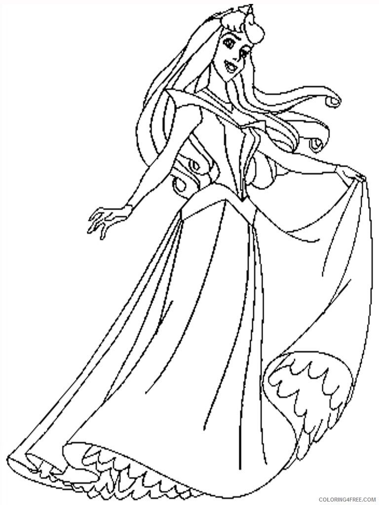 free sleeping beauty coloring pages to print Coloring4free