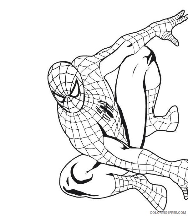 free spiderman coloring pages to print Coloring4free