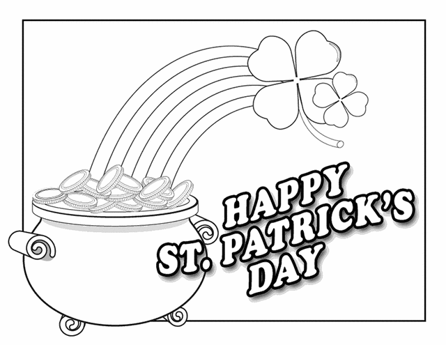 free st patricks day coloring pages printable Coloring4free