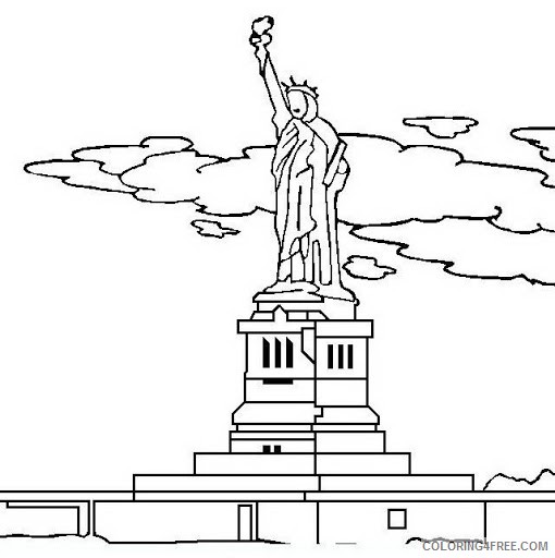 free statue of liberty coloring pages printable Coloring4free