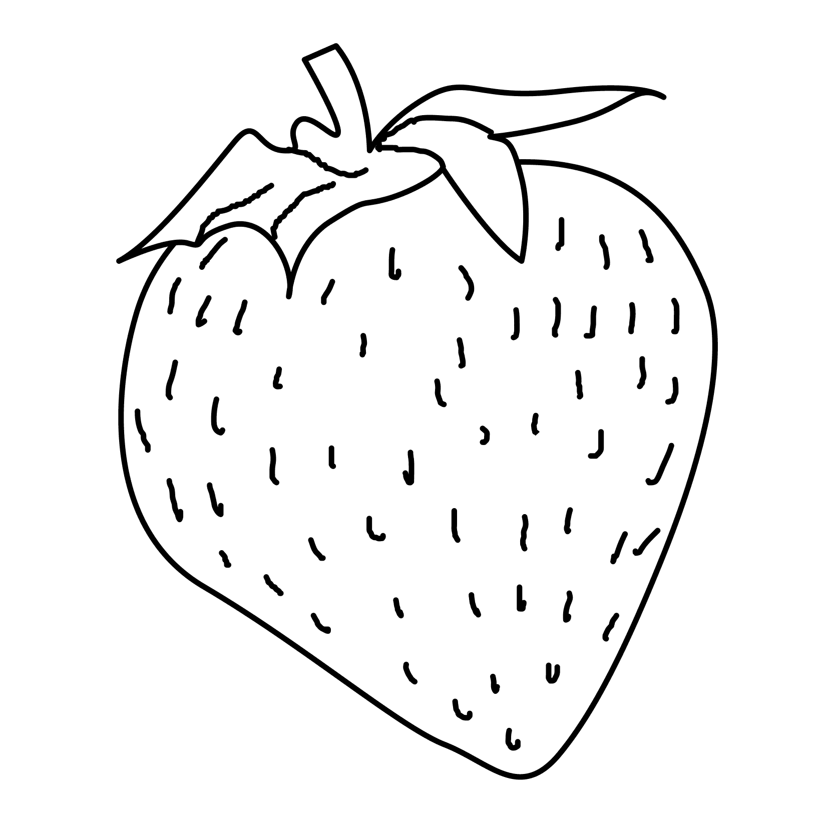 free strawberry coloring pages for kids Coloring4free