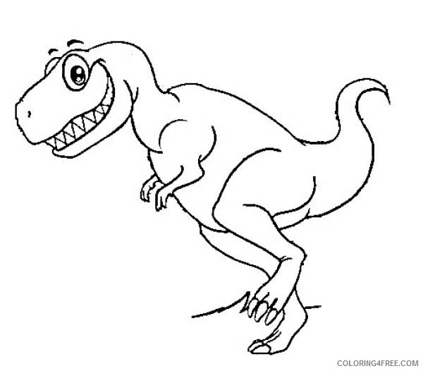 free t rex coloring pages for kids Coloring4free