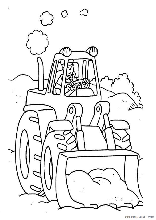free tractor coloring pages for kids 2 Coloring4free