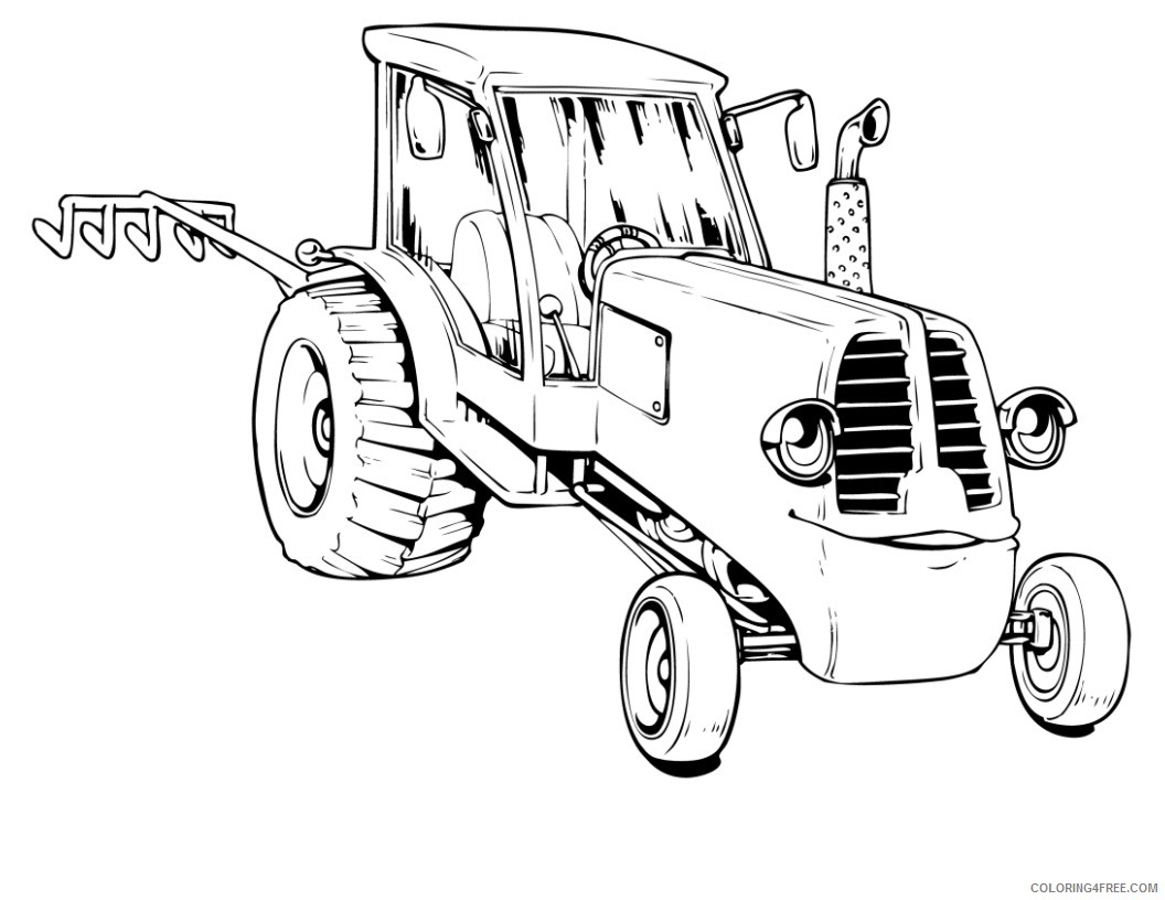 free tractor coloring pages to print Coloring4free