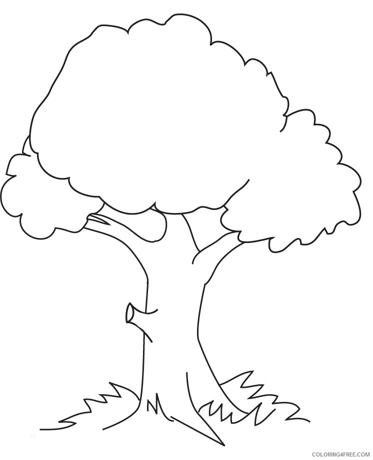free tree coloring pages for kids Coloring4free