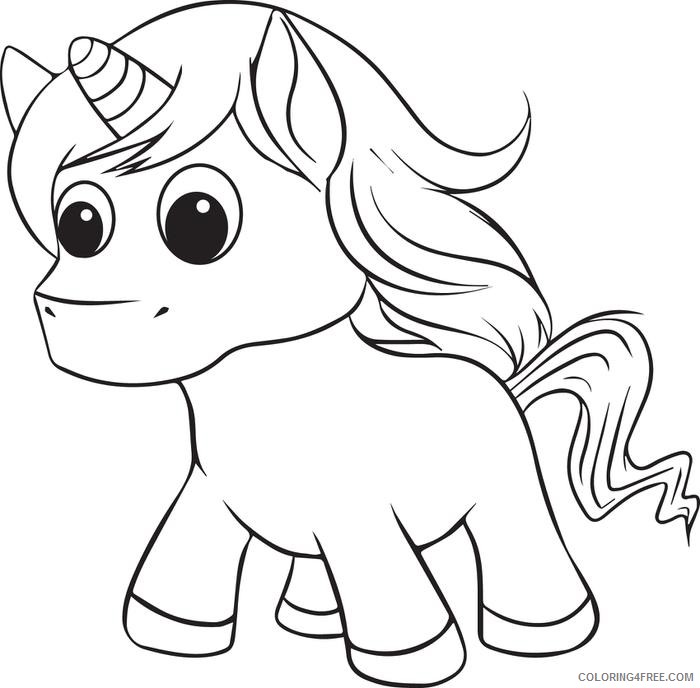 free unicorn coloring pages for kids Coloring4free