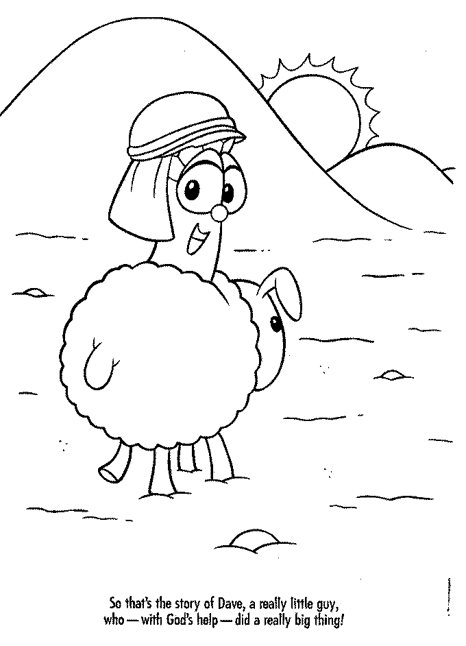 free veggie tales coloring pages for kids Coloring4free