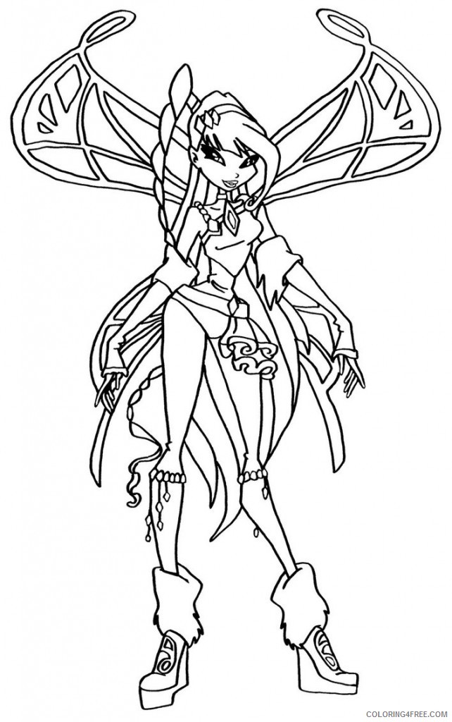 free winx club coloring pages for girls Coloring4free