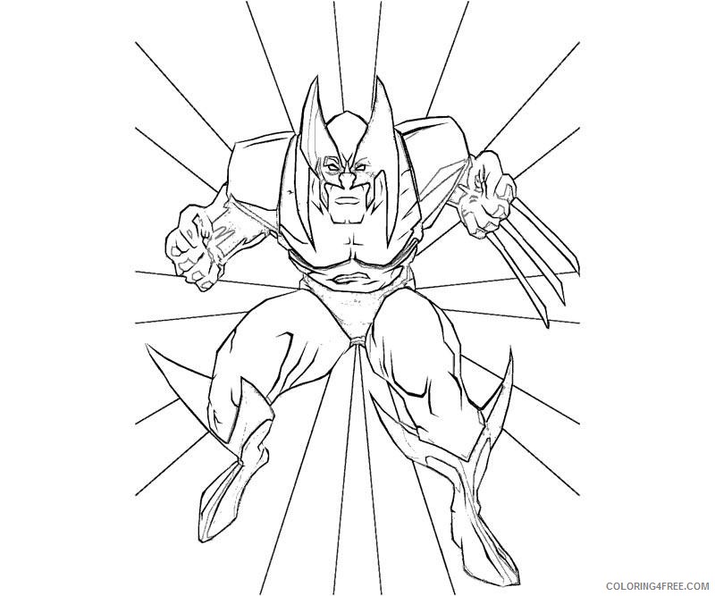 free wolverine coloring pages for kids Coloring4free