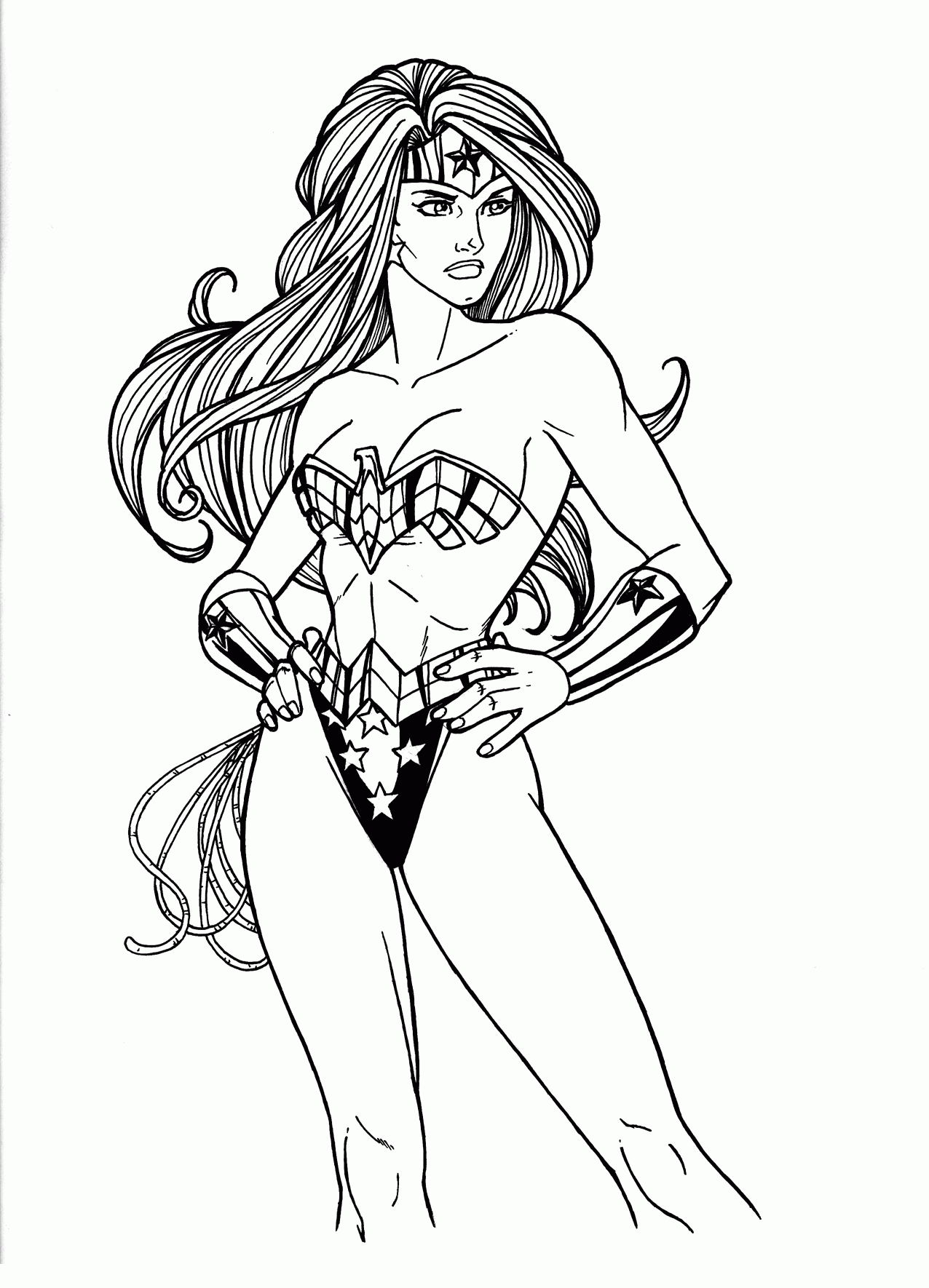 free wonder woman coloring pages for girls Coloring4free