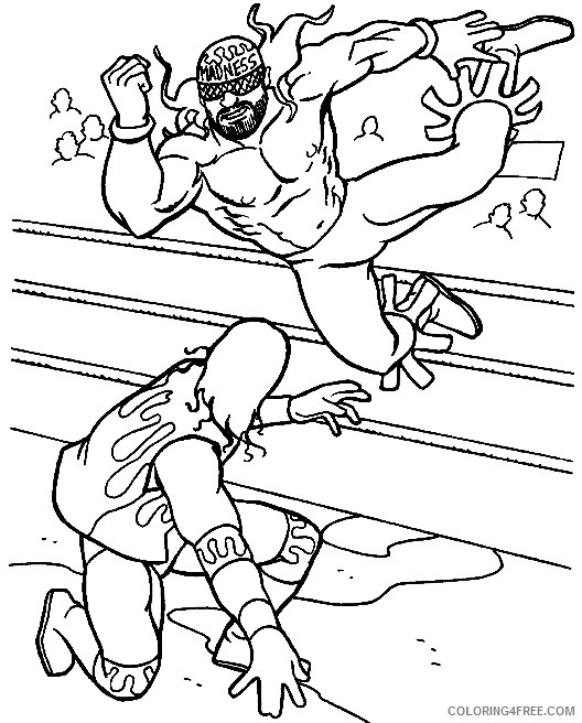 free wwe coloring pages for kids Coloring4free