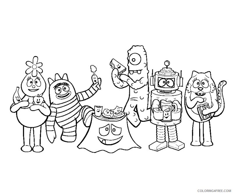 free yo gabba gabba coloring pages for kids Coloring4free
