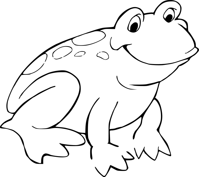 frog coloring pages for kids Coloring4free